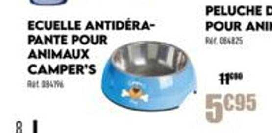 écuelle antidérapante pour animaux camper's
