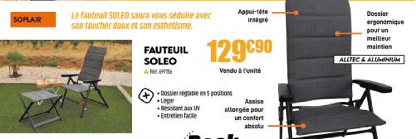 fauteuil soleo soplair