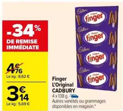 finger l'original cadbury
