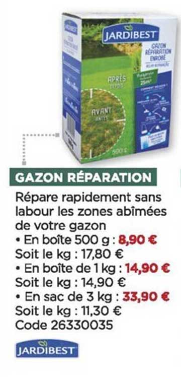 gazon réparation jardibest