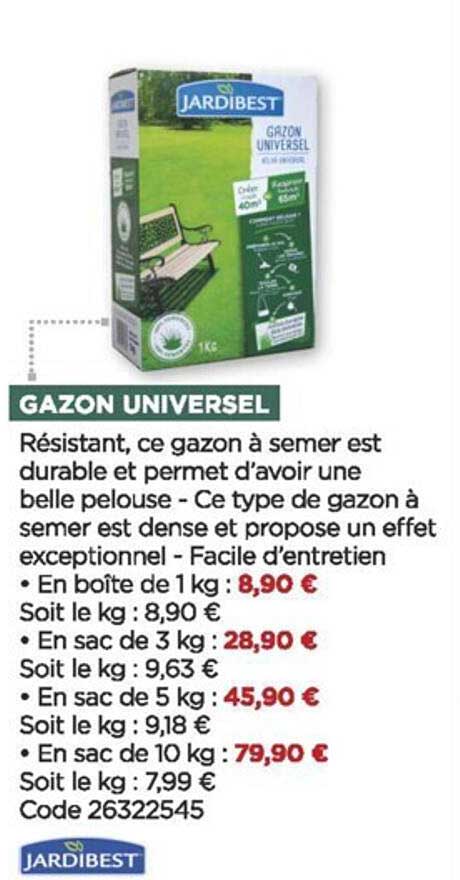 gazon universel jardibest