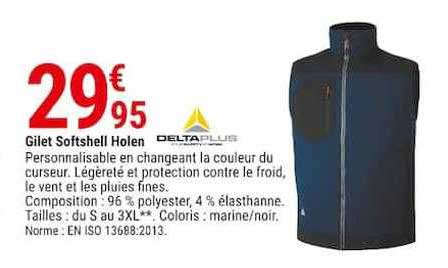 gilet softshell holen deltaplus