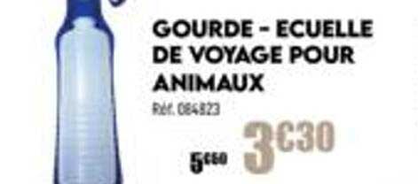 gourde - écuelle de voyage pour animaux