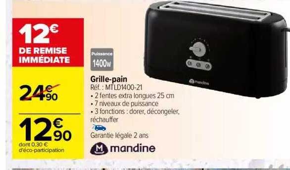 grille-pain mandine