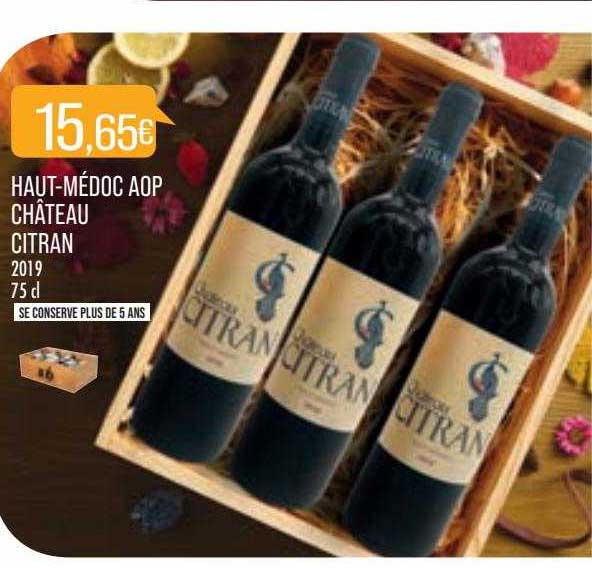 haut-médoc aop château citran 2019