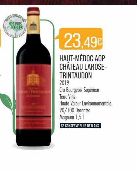 haut-médoc aop château larose-trintaudon 2019
