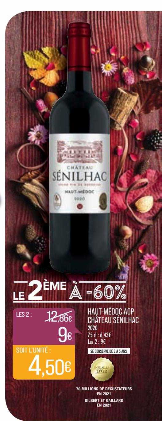 haut-médoc aop château sénilhac 2020