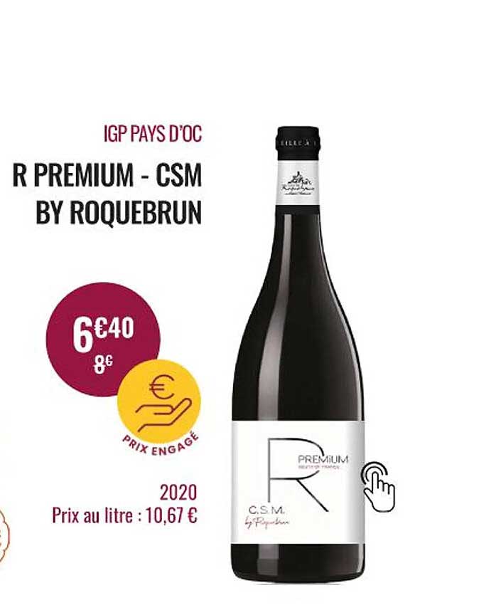 igp pays d'oc r premium - csm by roquebrun 2020