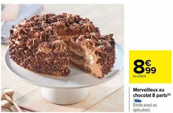 merveilleux au chocolat 8 parts