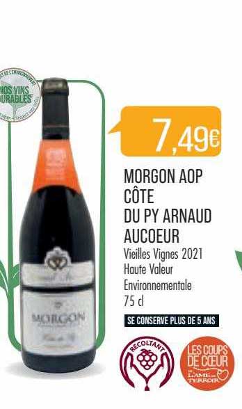 morgon aop côte du py arnaud aucoreur vieilles vignes 2021