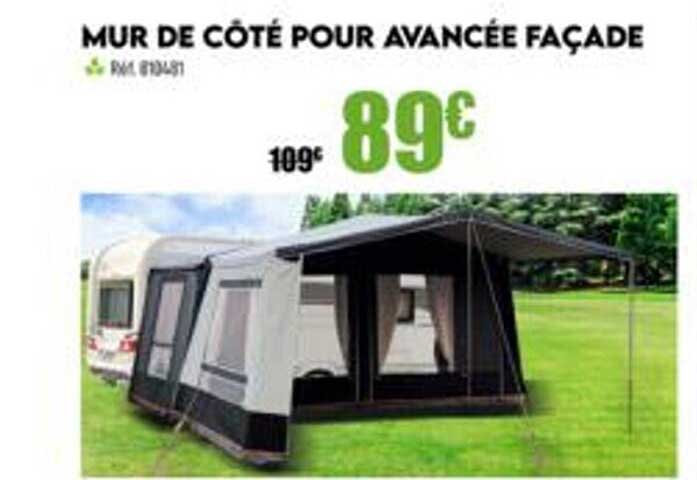 mur de côté pour avancée façade