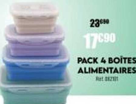 Pack 4 Boîtes Alimentaires