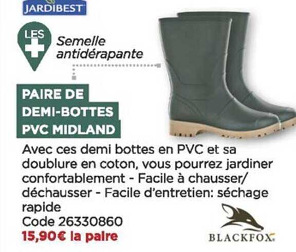 Paire De Demi-bottes Pvc Midland Blackfox