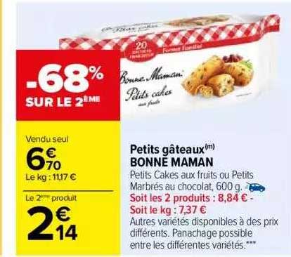 petits gâteaux bonne maman
