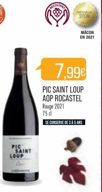 pic saint loup aop rocastel rouge 2021
