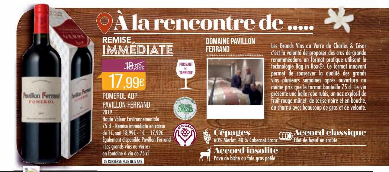 pomerol aop pavillon ferrand 2019