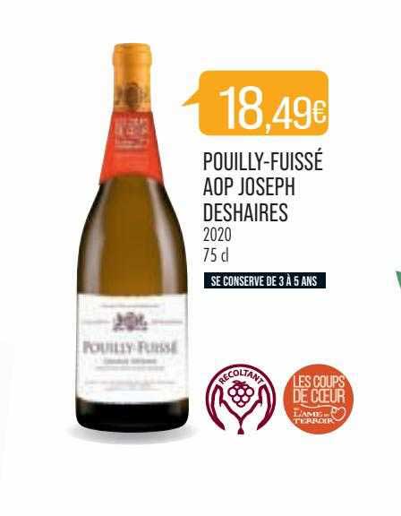 pouilly-fuissé aop joseph deshaires 2020