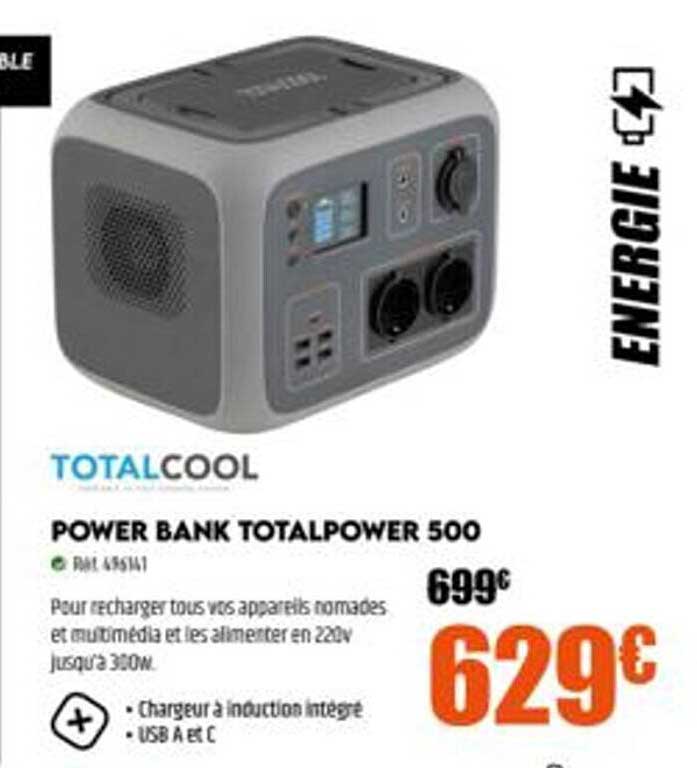 power bank totalpower 500 totalcool
