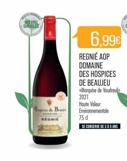 regnié aop domaine des hospices de beaujeu «marquise de voudreuil» 2021