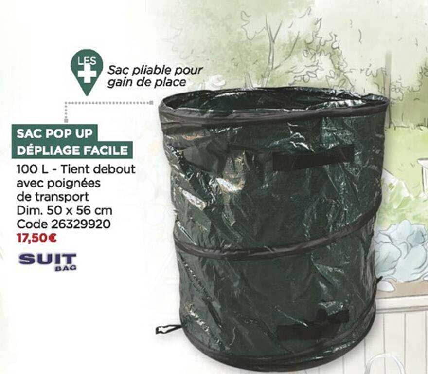 Sac Pop Up Dépliage Facile