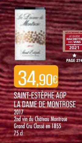 saint-estèphe aop la dame de montrose 2017