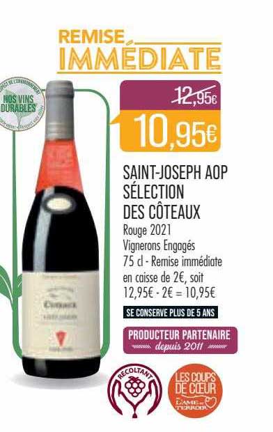 saint-joseph aop sélection des côteaux rouge 2021