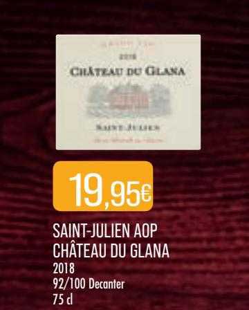 saint-julien aop château du glana 2018
