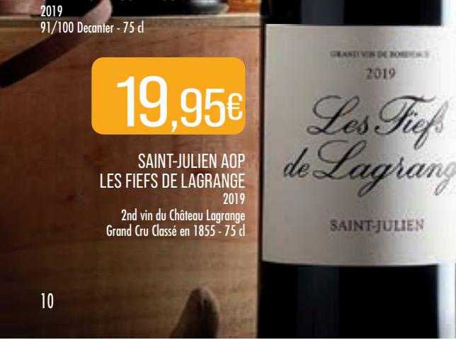 saint-julien aop les fiefs de lagrange 2019