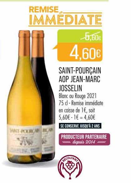 saint-pourçain aop jean-marc josselin blanc ou rouge 2021