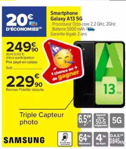 smartphone galaxy a13 5g samsung