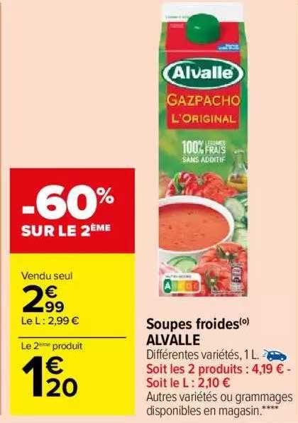 soupes froides alvallé