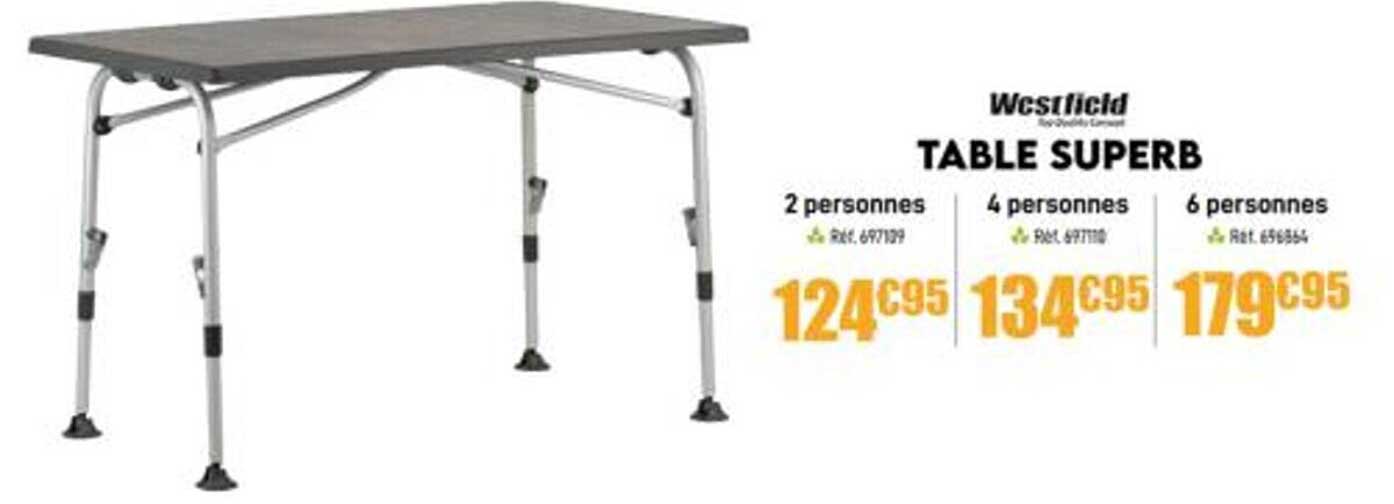 table superb westfield