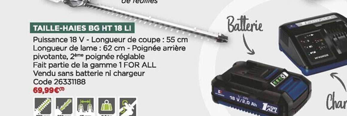 taille-haies bg ht 18 li