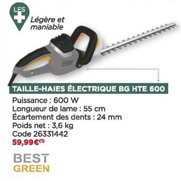 taille-haies électrique bg hte 600 best green