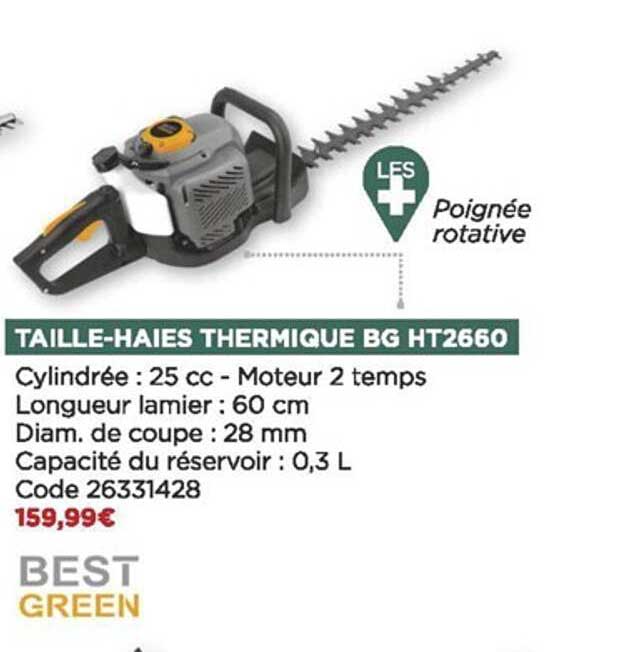 taille-haies thermique bg ht2660 best green
