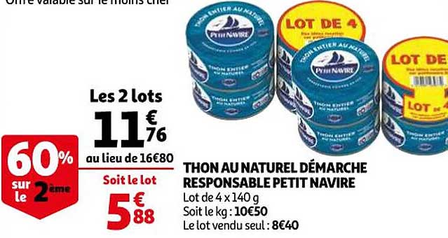 Thon Au Naturel Démarche Responsable Petit Navire