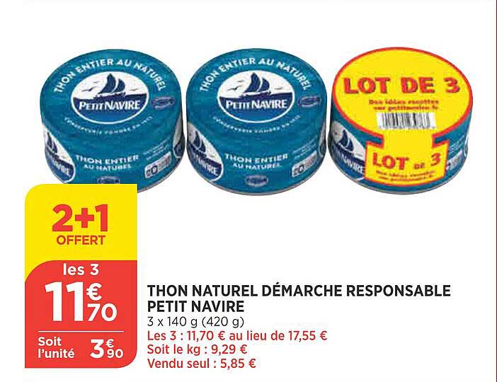 Thon Naturel Démarche Responsable Petite Navire