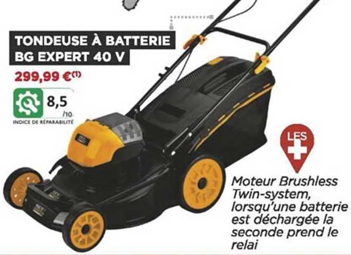 Tondeuse à Batterie Bg Expert 40v