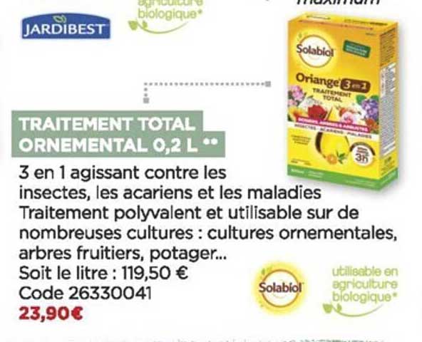 traitement total ornemental 0,2l jardibest