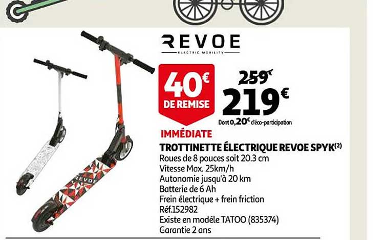 trottinette électrique revoe spyk