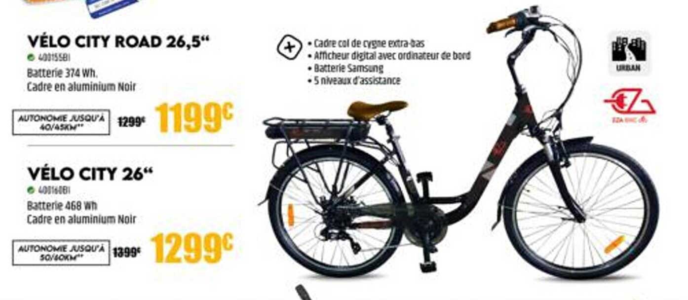 vélo city road 26,5", vélo city 26"