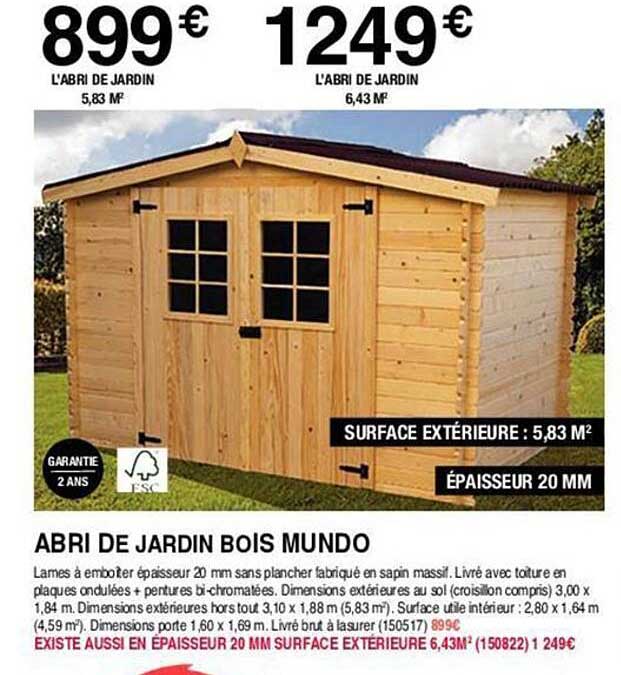 Abri De Jardin Bois Mundo