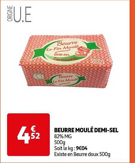 beurre moulé demi-sel