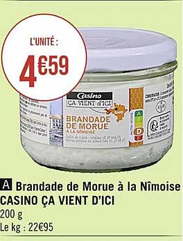 brandade de morue à la nimoise casino ça vient d'ici