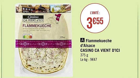 flammekueche d'alsace casino ca vient d'ici
