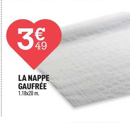 la nappe gaufrée