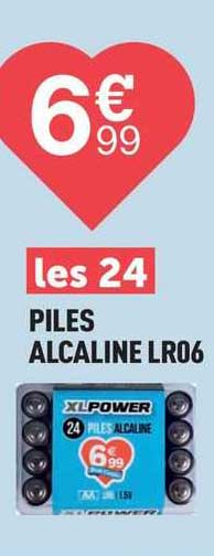 les 24 piles alcaline lr06