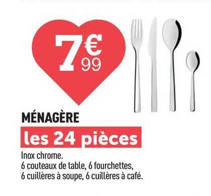 Ménagère Les 24 Pièces