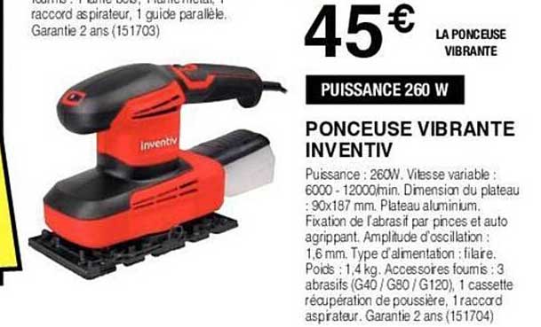 Ponceuse Vibrante Inventiv