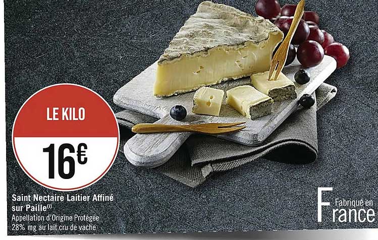 Saint Nectaire Laitier Affiné Sur Paille